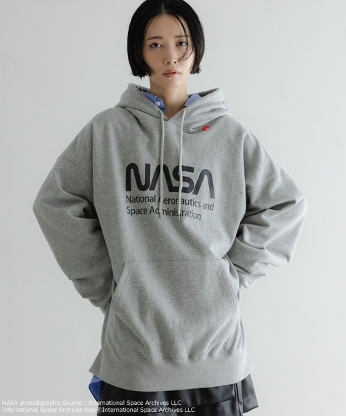 LOWRYS FARM（ローリーズファーム）の「【LFM(U)】NASAスウェットフーディー　 598337（Tシャツ/カットソー・メンズ・グレー/ホワイト・MEDIUM/LARGE）」の19枚目の写真