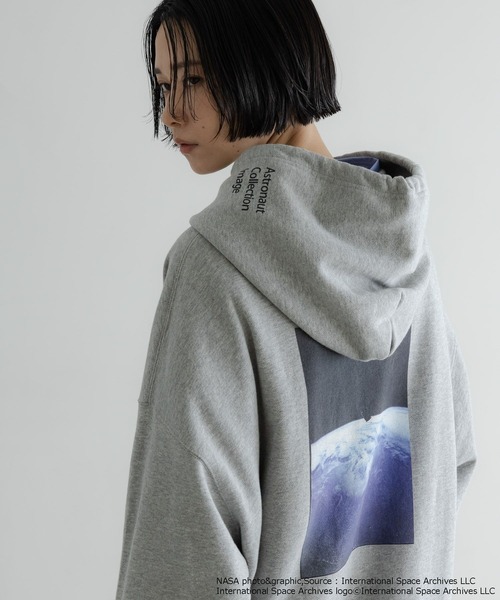 LOWRYS FARM（ローリーズファーム）の「【LFM(U)】NASAスウェットフーディー　 598337（Tシャツ/カットソー・メンズ・グレー/ホワイト・MEDIUM/LARGE）」の22枚目の写真