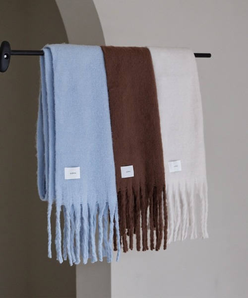 LUENNA(ルエナ)の「【LUENNA】Soft Shaggy Muffler / ソフトシャギーマフラー(マフラー・メンズ・ホワイト/モカ/ライトブルー・FREE)」の5枚目の写真