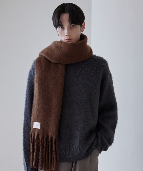 LUENNA(ルエナ)の「【LUENNA】Soft Shaggy Muffler / ソフトシャギーマフラー(マフラー・メンズ・ホワイト/モカ/ライトブルー・FREE)」の19枚目の写真