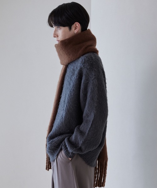 LUENNA(ルエナ)の「【LUENNA】Soft Shaggy Muffler / ソフトシャギーマフラー(マフラー・メンズ・ホワイト/モカ/ライトブルー・FREE)」の20枚目の写真