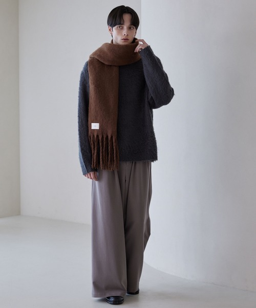 LUENNA(ルエナ)の「【LUENNA】Soft Shaggy Muffler / ソフトシャギーマフラー(マフラー・メンズ・ホワイト/モカ/ライトブルー・FREE)」の21枚目の写真