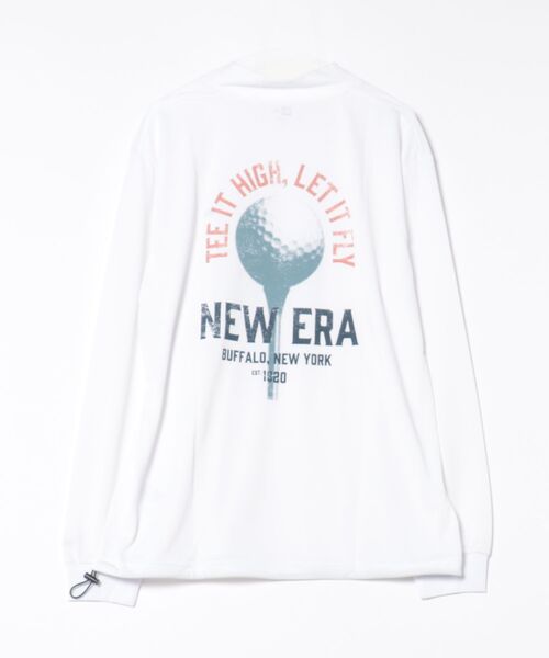 NEW ERA(ニューエラ)の「NEW ERA GOLF/ニューエラゴルフ 長袖 ハイネック 鹿の子 Tシャツ ゴルフボール 14669869/14669870(シャツ/ブラウス・メンズ・ホワイト/ブラック・XL/2XL/M/L)」の3枚目の写真