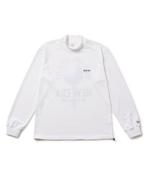 NEW ERA(ニューエラ)の「NEW ERA GOLF/ニューエラゴルフ 長袖 ハイネック 鹿の子 Tシャツ ゴルフボール 14669869/14669870(シャツ/ブラウス・メンズ・ホワイト/ブラック・XL/2XL/M/L)」の5枚目の写真
