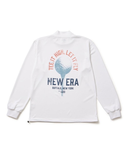 NEW ERA(ニューエラ)の「NEW ERA GOLF/ニューエラゴルフ 長袖 ハイネック 鹿の子 Tシャツ ゴルフボール 14669869/14669870(シャツ/ブラウス・メンズ・ホワイト/ブラック・XL/2XL/M/L)」の7枚目の写真