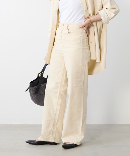 Healthy denim（ヘルシーデニム）の「【Healthy DENIM】コーデュロイパンツ-Pink Pepper（その他パンツ・レディース・アイボリー・23/24）」の2枚目の写真