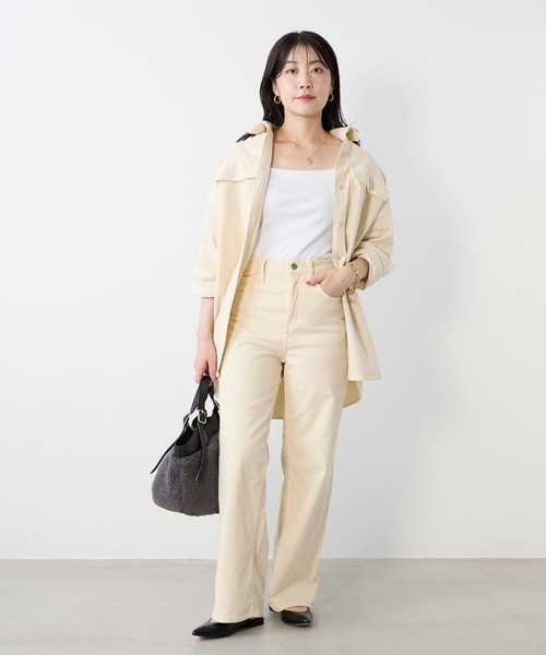 Healthy denim（ヘルシーデニム）の「【Healthy DENIM】コーデュロイパンツ-Pink Pepper（その他パンツ・レディース・アイボリー・23/24）」の5枚目の写真