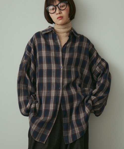 Aki オーガ チェック ブラウス Aki オーガ チェック ブラウス MA*RS