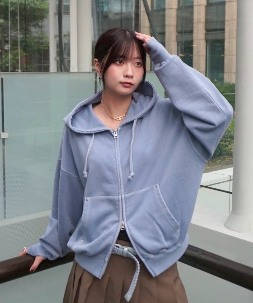 INTER FACTORY（インターファクトリー）の「kurumi - スタッズ付きZIP