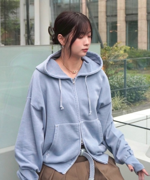 kurumi - スタッズ付きZIPパーカー（パーカー）｜INTER FACTORY