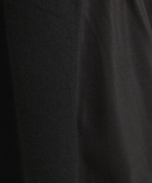 DRESKIP（ドレスキップ）の「【洗濯機可/S-LL/体型カバー】異素材きりかえ Aラインニット（ニット/セーター・レディース・ブラック/ブラウン系/ブルー系その他・01/02/03/04）」の18枚目の写真