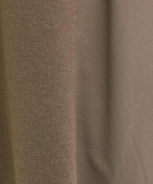 DRESKIP（ドレスキップ）の「【洗濯機可/S-LL/体型カバー】異素材きりかえ Aラインニット（ニット/セーター・レディース・ブラック/ブラウン系/ブルー系その他・01/02/03/04）」の13枚目の写真