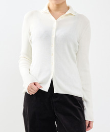 SOFFITTO（ソフィット）の「釦開きタートルニット（Tシャツ/カットソー）」