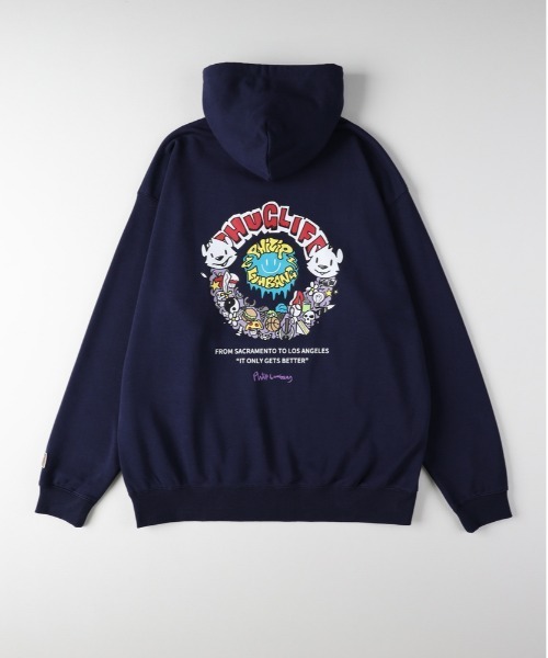 Right-on（ライトオン）の「【Philip Lumbang】プリントスウェットパーカー（パーカー・メンズ・ブラック/ネイビー/ホワイト・L/XL/M）」の4枚目の写真