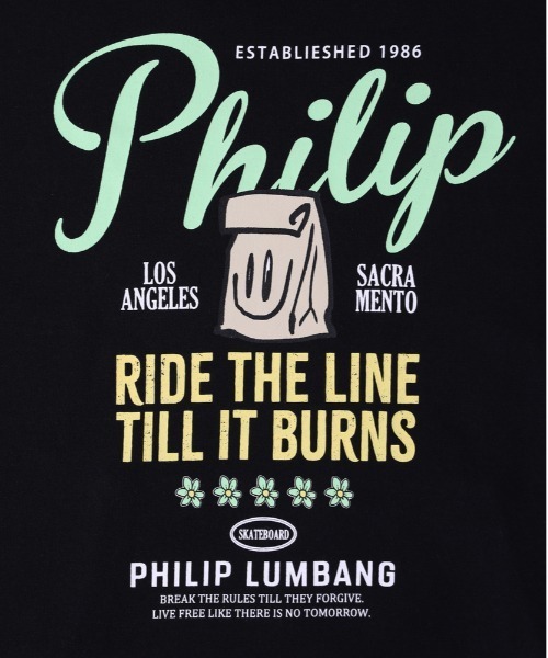Right-on（ライトオン）の「【Philip Lumbang】プリントスウェットパーカー（パーカー・メンズ・ブラック/ネイビー/ホワイト・L/XL/M）」の6枚目の写真