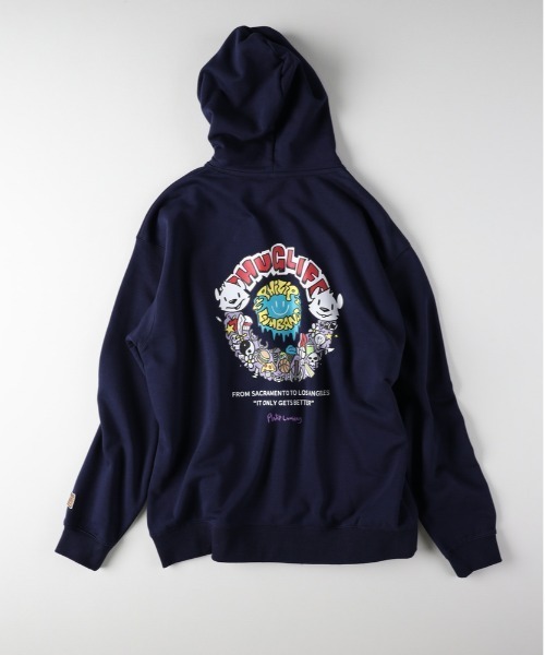 Right-on（ライトオン）の「【Philip Lumbang】プリントスウェットパーカー（パーカー・メンズ・ブラック/ネイビー/ホワイト・L/XL/M）」の8枚目の写真