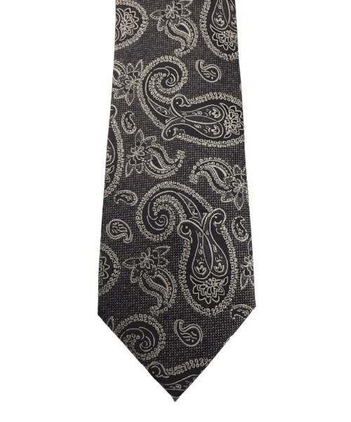 Perfect Suit FActory（パーフェクトスーツファクトリー）の「ウォームシルクネクタイ　ペイズリー　グレー/ワイン/グリーン/ネイビー（ネクタイ・メンズ・ワイン/チャコールグレー/ネイビー/グリーン・FREE）」の5枚目の写真