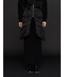 アンスリード UN3D. シャツドッキングスカート 異素材 ロング UN3D.（アンスリード）の「シャツドッキングスカート（スカート