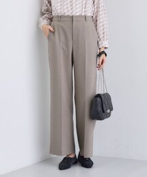 INDIVI | 【洗える／通勤／スーツ】メランジストレッチ ワイドパンツ(スーツパンツ)