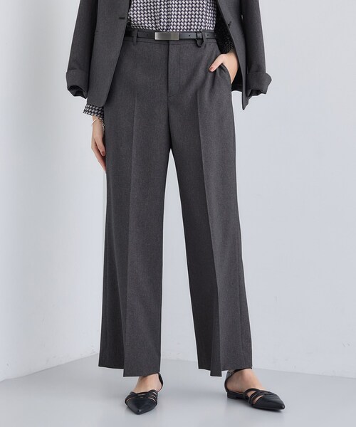 定価4.5万円   INDVI  パンツスーツ INDIVI スラックス パンツ 「定番スーツ／洗える／UVケア