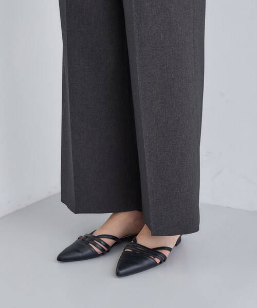 INDIVI(インディヴィ)の「【洗える/通勤/スーツ】メランジストレッチ ワイドパンツ(スーツパンツ・レディース・ネイビー/チャコールグレー/ブラウン系その他・34/12/05/03/40/38/36/19/15 /13/42)」の16枚目の写真