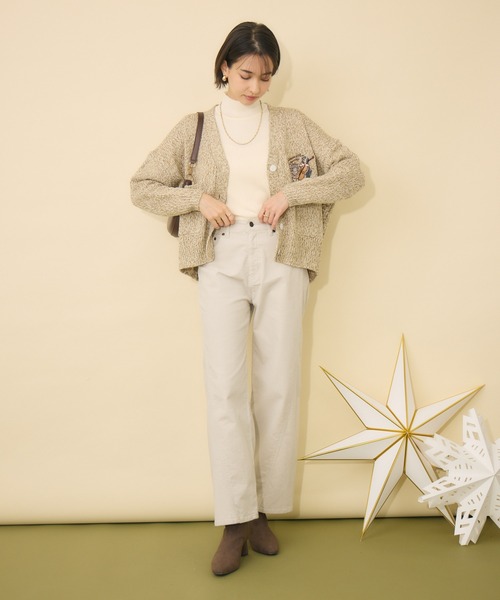 KATHARINE ROSS（キャサリンロス）の「【PILLINI/ピリーニ】ケミカルコール3Dパンツ（デニムパンツ・レディース・グレイッシュベージュ/ダークグレー・MEDIUM）」の11枚目の写真