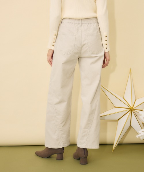 KATHARINE ROSS（キャサリンロス）の「【PILLINI/ピリーニ】ケミカルコール3Dパンツ（デニムパンツ・レディース・グレイッシュベージュ/ダークグレー・MEDIUM）」の18枚目の写真