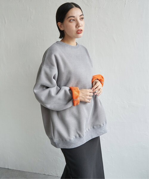 DISCUS ATHLETIC(ディスカス アスレチック)の「DISCUS ATHLETIC インレイ裏シャギー配色プルオーバー(スウェット・レディース・ブルー/グレー系その他/ブラック/ダークグリーン/ライトグレー・L/M)」の3枚目の写真