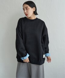 DISCUS ATHLETIC インレイ裏シャギー配色プルオーバー