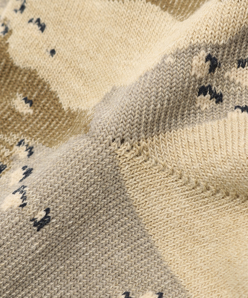 JOURNAL STANDARD（ジャーナルスタンダード）の「カモフラ柄 ソックス（ソックス/靴下・メンズ・ベージュ/ライトグリーン・FREE）」の4枚目の写真