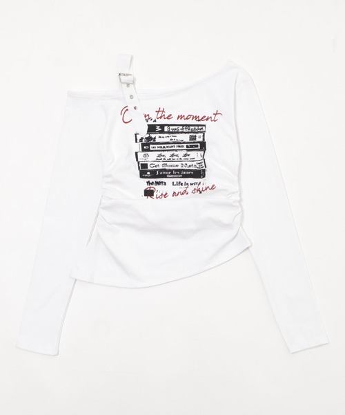 Figments(フィグメンツ)の「ショルダーベルトスクリーンロンT(Tシャツ/カットソー・レディース・ブラック/ホワイト・FREE)」の15枚目の写真