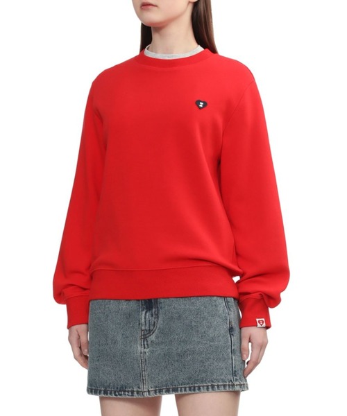 A BATHING APE(アベイシングエイプ)の「HEART BADGE SWEAT SHIRT(スウェット・レディース・ピンク/レッド/グレー/ブラック・X-SMALL/SMALL)」の12枚目の写真