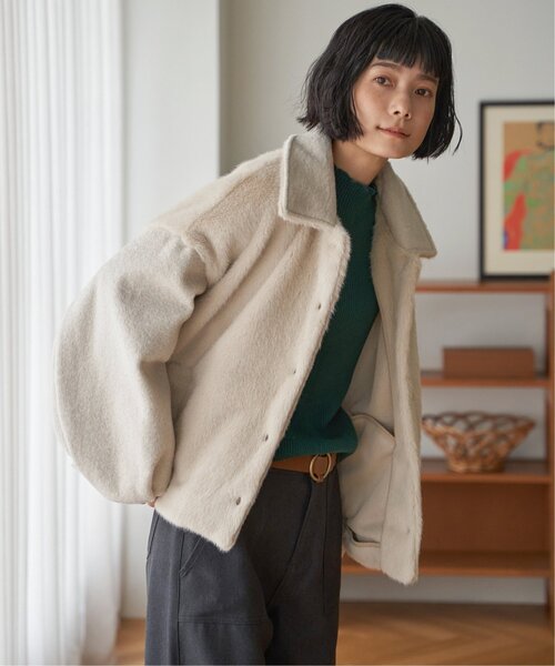 LBC（エルビーシー）の「【数量限定】ファーボア切り替えコクーンブルゾン（ブルゾン・レディース・ベージュ/ブラック/グレー・M/L）」の16枚目の写真