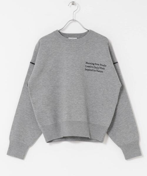 ITEMS URBANRESEARCH（アイテムズ アーバンリサーチ）の「スウェットライククルーネックニット（ニット/セーター・レディース・レッド/グレー/ブラック/アイボリー・FREE）」の11枚目の写真