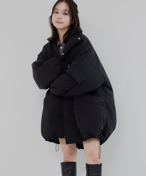 JUMELLE(ジュメロ)の「モンスターコート(ダウンジャケット/コート・レディース・ベージュ/ブラック・FREE)」の22枚目の写真