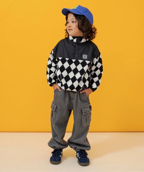 BREEZE（ブリーズ）の「【ジュニア対応】あったかケミカルカーゴパンツ（カーゴパンツ・キッズ・ブラック/ブルー・90/100/110/120/130/140/150/160）」の3枚目の写真