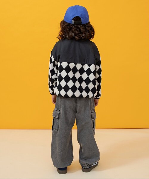 BREEZE（ブリーズ）の「【ジュニア対応】あったかケミカルカーゴパンツ（カーゴパンツ・キッズ・ブラック/ブルー・90/100/110/120/130/140/150/160）」の4枚目の写真