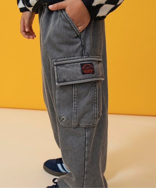 BREEZE（ブリーズ）の「【ジュニア対応】あったかケミカルカーゴパンツ（カーゴパンツ・キッズ・ブラック/ブルー・90/100/110/120/130/140/150/160）」の5枚目の写真