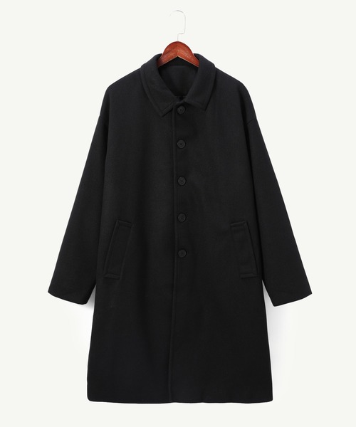 Cloudstyle(クラウドスタイル)の「【Cloudstyle】ルーズ ステンカラーコート(ステンカラーコート・メンズ・ブラック/モカ/ブラウン・MEDIUM/X-LARGE/XX-LARGE/LARGE)」の15枚目の写真