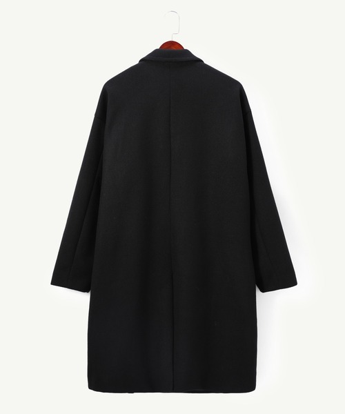 Cloudstyle(クラウドスタイル)の「【Cloudstyle】ルーズ ステンカラーコート(ステンカラーコート・メンズ・ブラック/モカ/ブラウン・MEDIUM/X-LARGE/XX-LARGE/LARGE)」の16枚目の写真