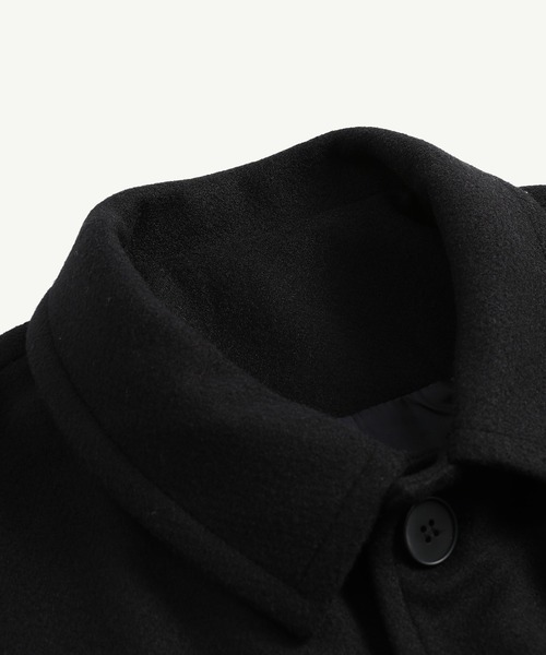 Cloudstyle(クラウドスタイル)の「【Cloudstyle】ルーズ ステンカラーコート(ステンカラーコート・メンズ・ブラック/モカ/ブラウン・MEDIUM/X-LARGE/XX-LARGE/LARGE)」の17枚目の写真