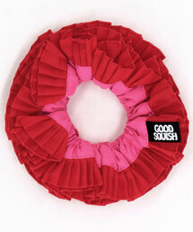 GOOD SQUISH フリル赤シュシュ ronherman GOOD SQUISH フリル赤シュシュ ronherman