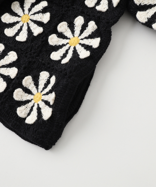 MacMahon Knitting Mills(マクマホン ニッティング ミルズ)の「MacMahon Knitting Mills V-Neck Zip Cardigan-Square(カーディガン/ボレロ・メンズ・ブラック・FREE)」の16枚目の写真