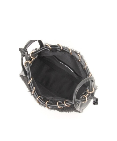 CACHELLIE（カシェリエ）の「F/FUR 2WAY TOTE（ショルダーバッグ・レディース・ブラック/アイボリー・FREE）」の7枚目の写真