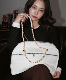 SORUTT（ソルト）の「【 SORUTT / ソルト 】 キルティング チェーン ボストンバッグ / ショルダーバッグ #_（ボストンバッグ）」