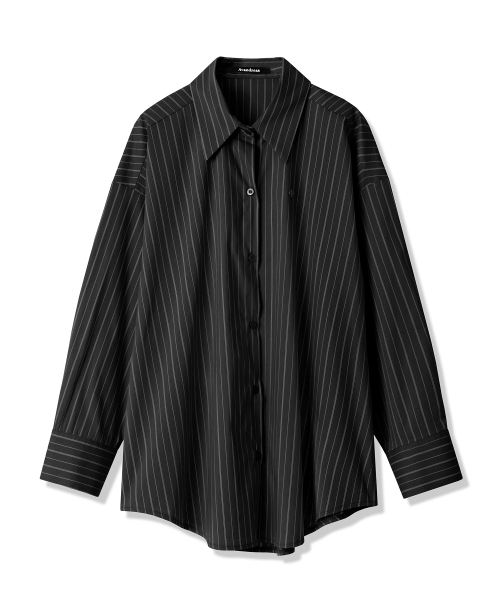AVANDRESS(アバンドレス )の「Excel Stripe Overfit Shirt - 3COL(シャツ/ブラウス・レディース・チャコール/ブラック/スカイブルー・FREE)」の7枚目の写真
