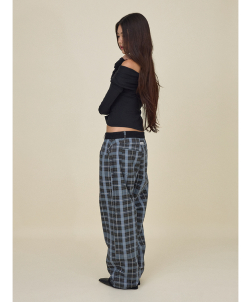 GLOWNY（グロウニ―）の「CHECKMATE REVERSIBLE DENIM PANTS (BLACK)（デニムパンツ・レディース・その他・SMALL/MEDIUM/LARGE）」の7枚目の写真