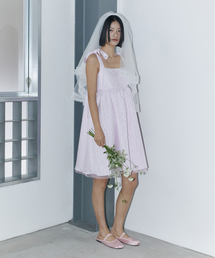 FOGDAWN（フォグダウン）の「Rose Jacquard Volume Dress (lavender)（ワンピース）」