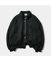 PLACE STUDIO（プレイススタジオ）の「ネックボタンスエードオーバーサイズシンプルツーウェイジップアップジャケット _ 3COLOR（MA-1）」