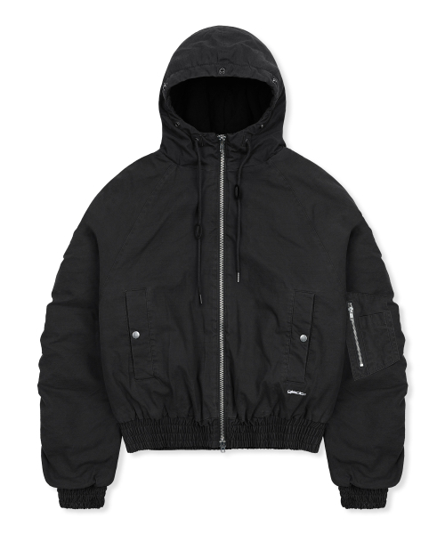 GLACK(グラック)の「GJ098 ラスティ N2B ショートパーカー (ブラック)(ブルゾン・レディース・その他・MEDIUM/LARGE)」の4枚目の写真